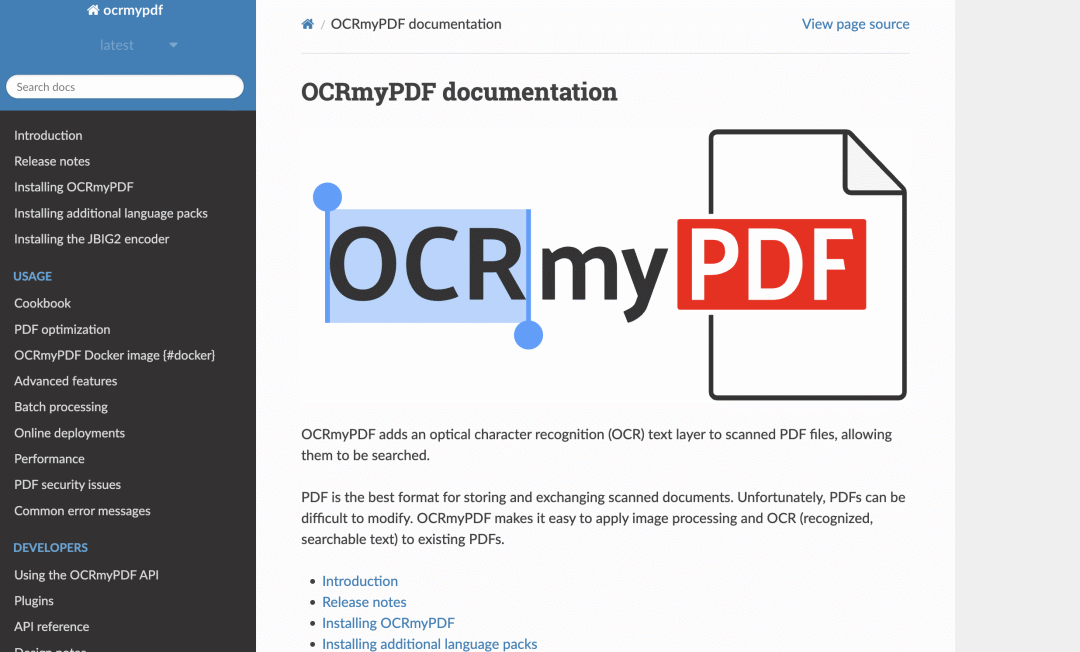 OCRmyPDF
