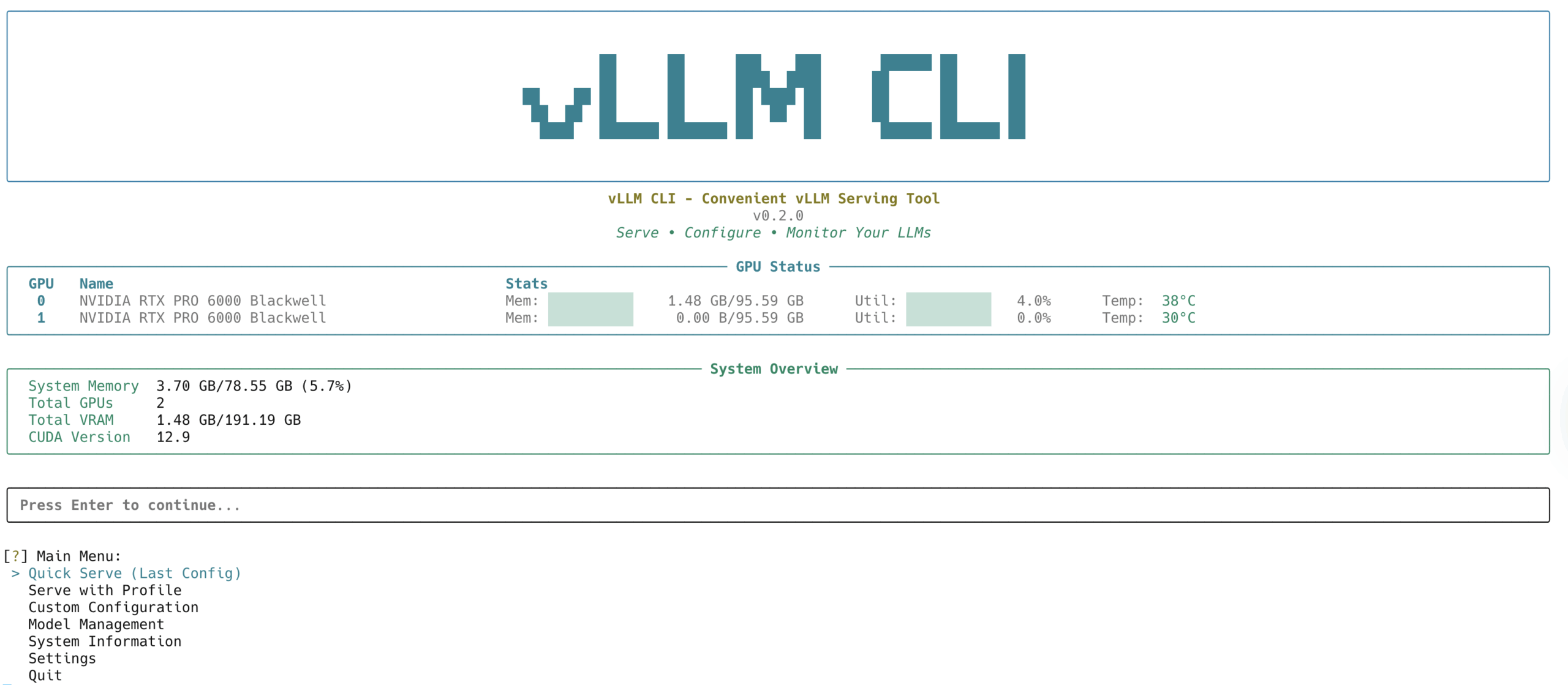 vLLM CLI