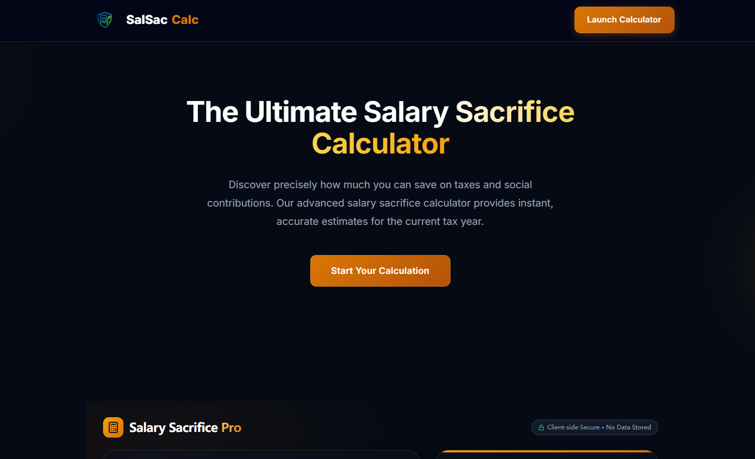 Salary Sacrifice Calculator