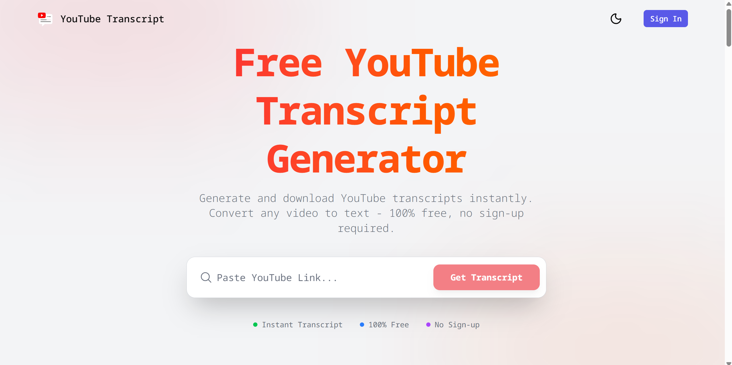 YouTube Transcription