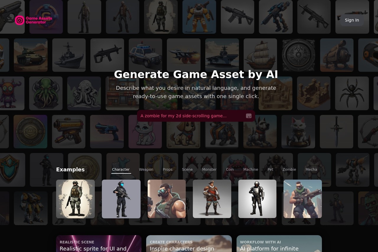 AI Game Assets Generator