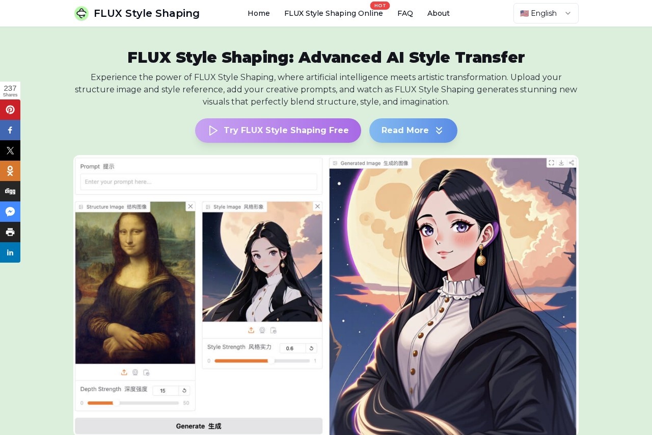 FLUX Style Shaping