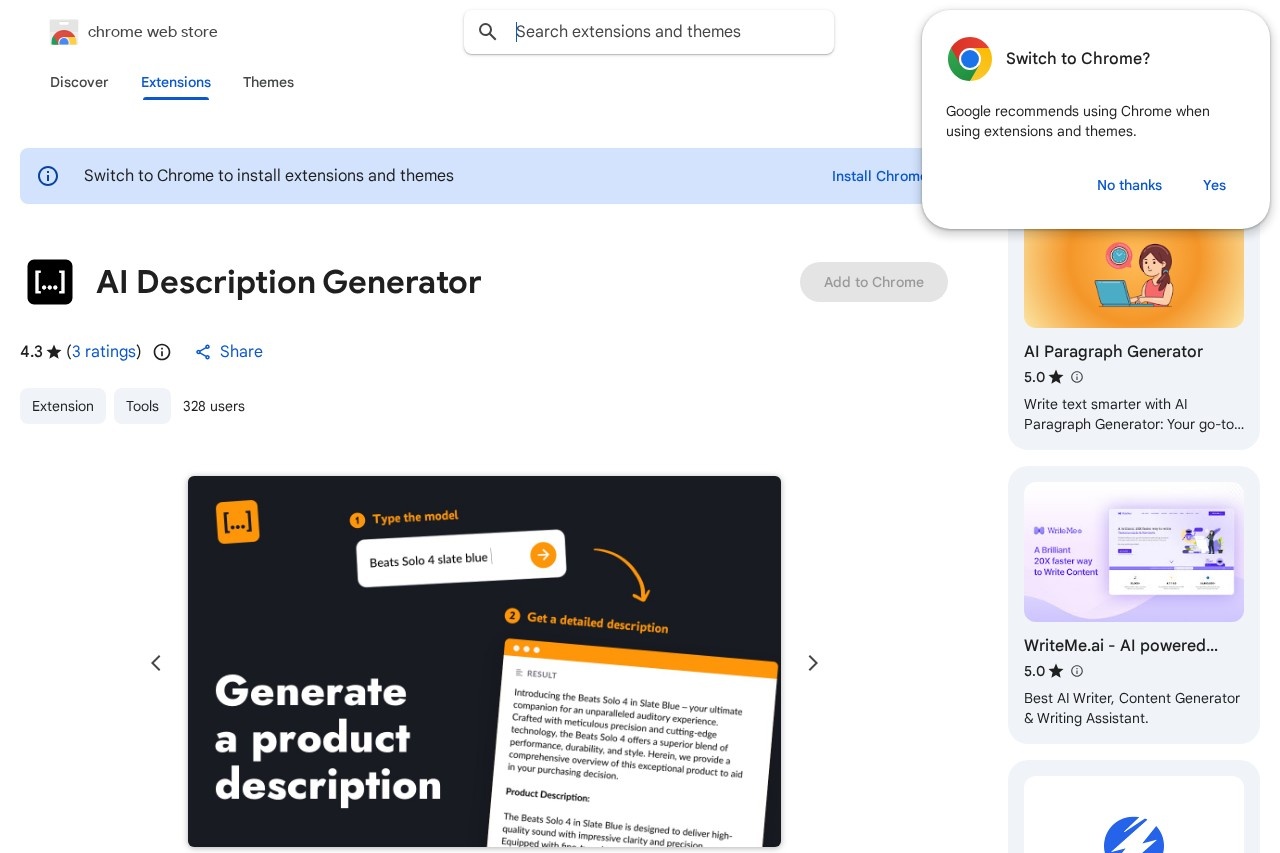 AI Description Generator
