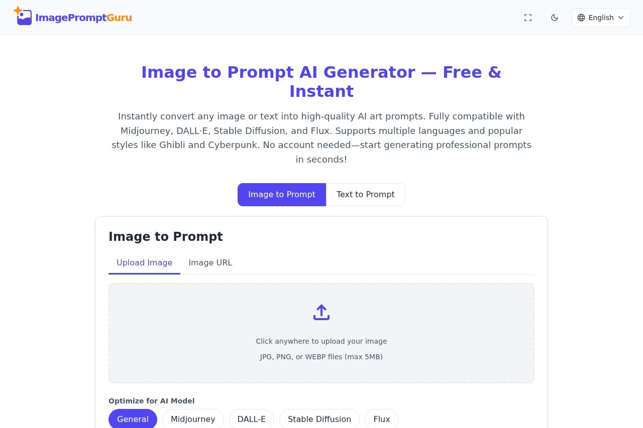 Image to Prompt Generator