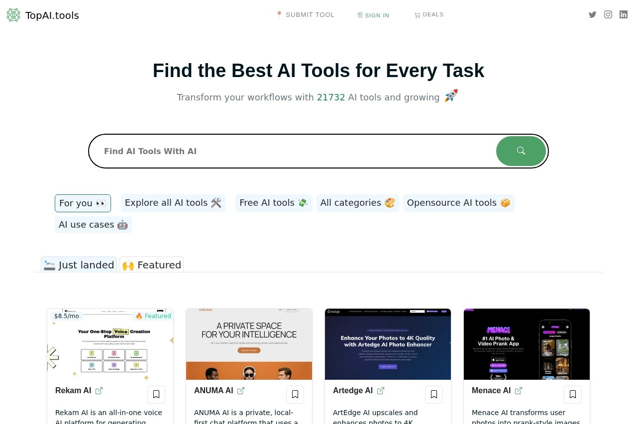 Top AI tools