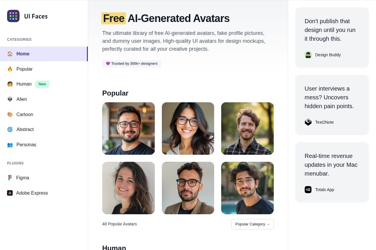UI Faces