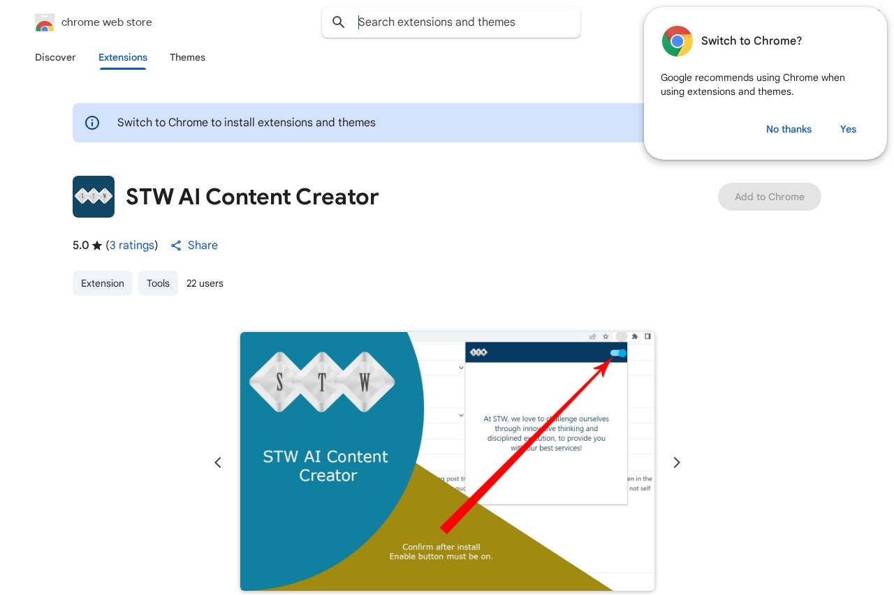 STW AI Content Creator