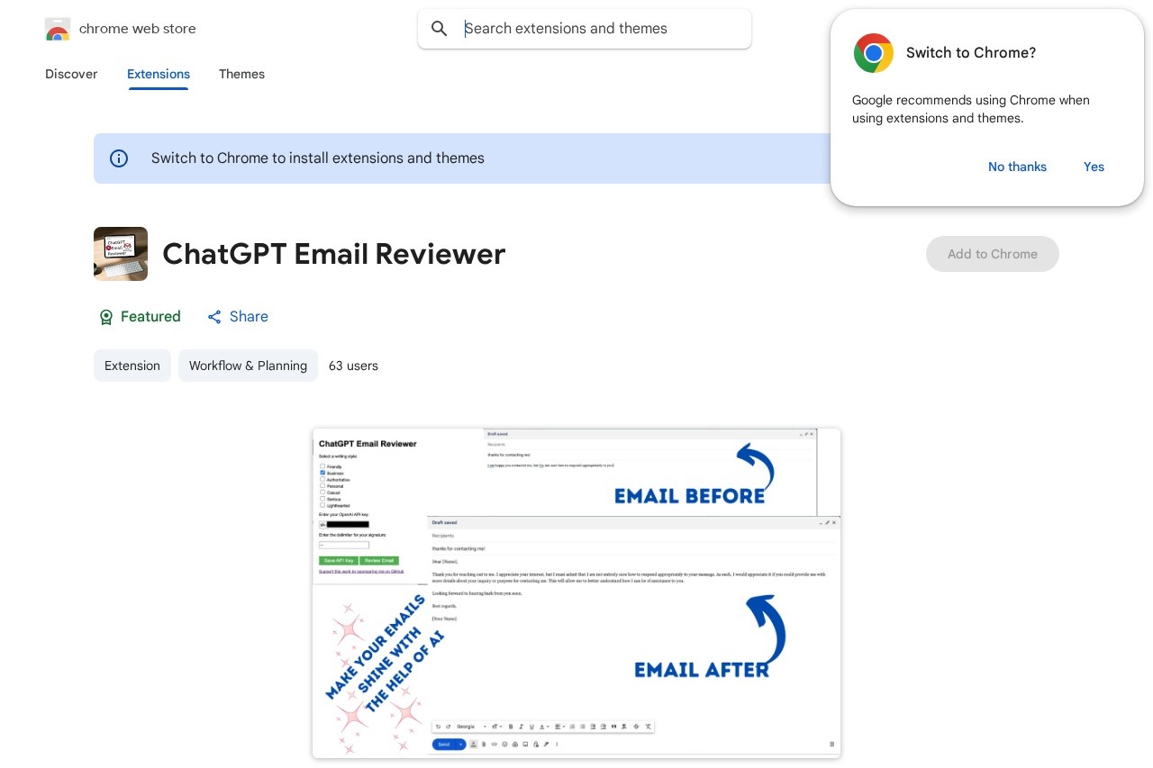 ChatGPT Email Reviewer
