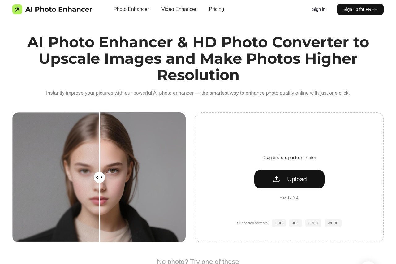 AI Photo Enhancer