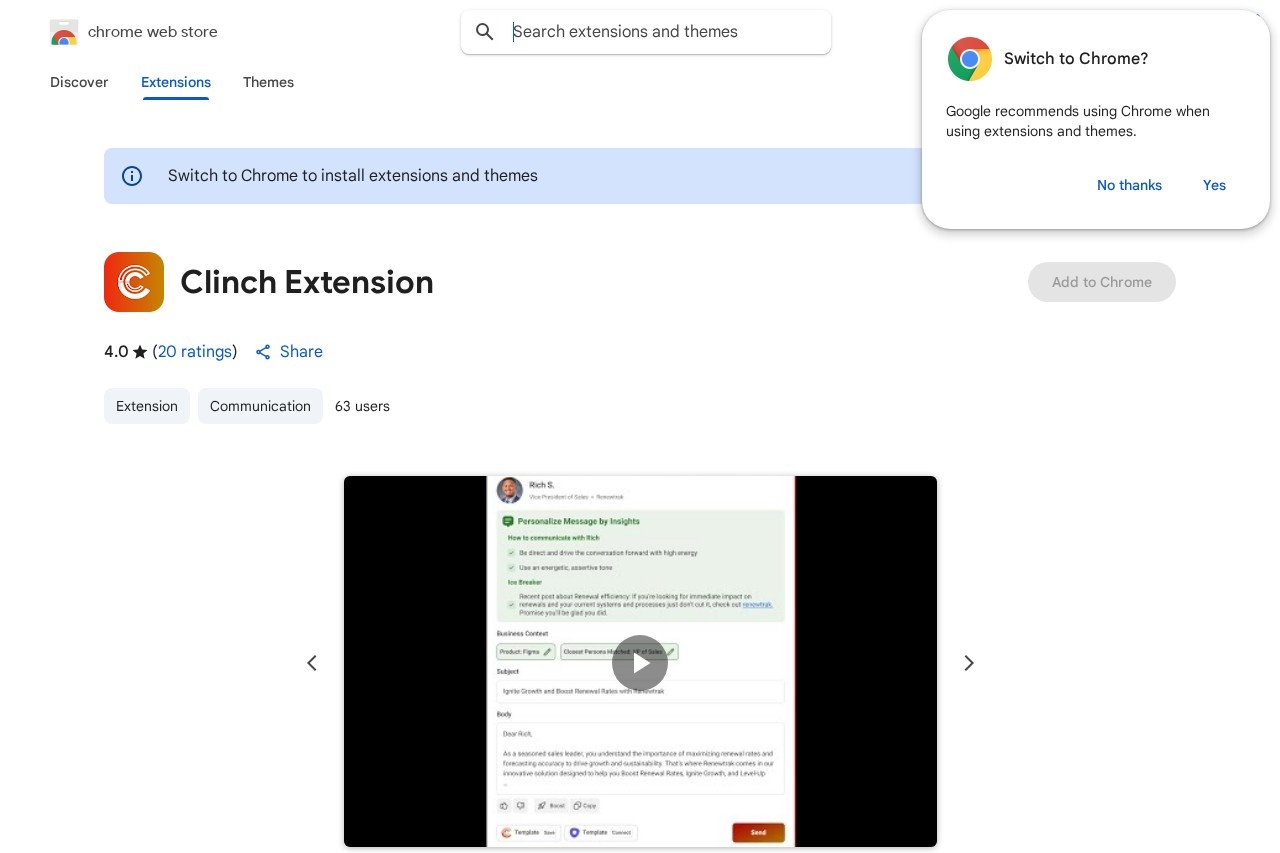 Clinch Extension