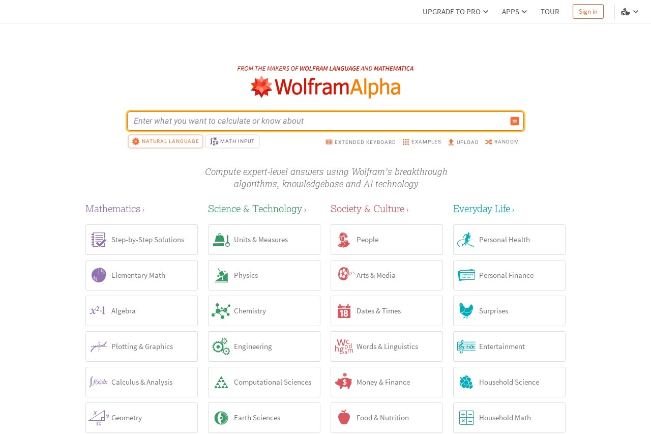 WolframAlpha
