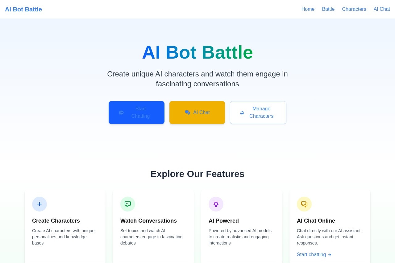 AI Bot Battle