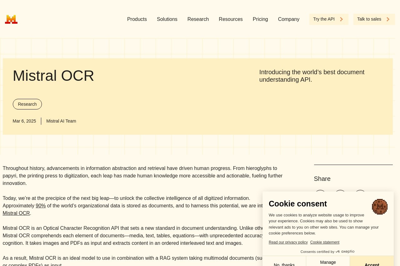 Mistral OCR