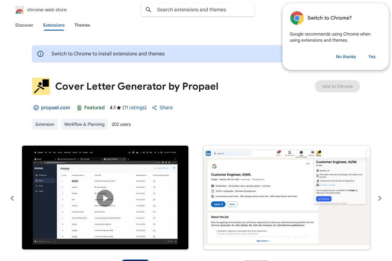 Cover Letter Generator