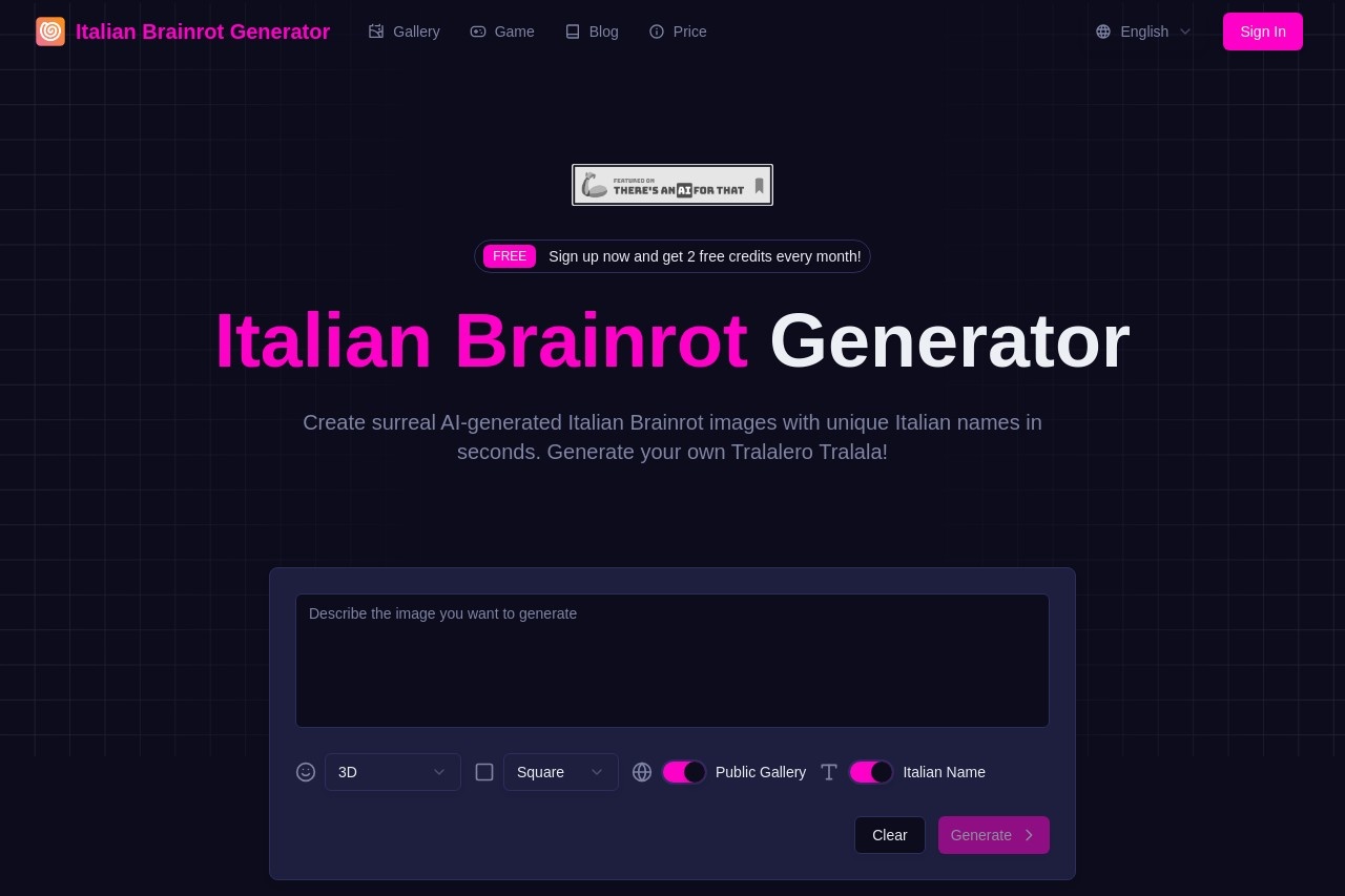 Italian Brainrot Generator