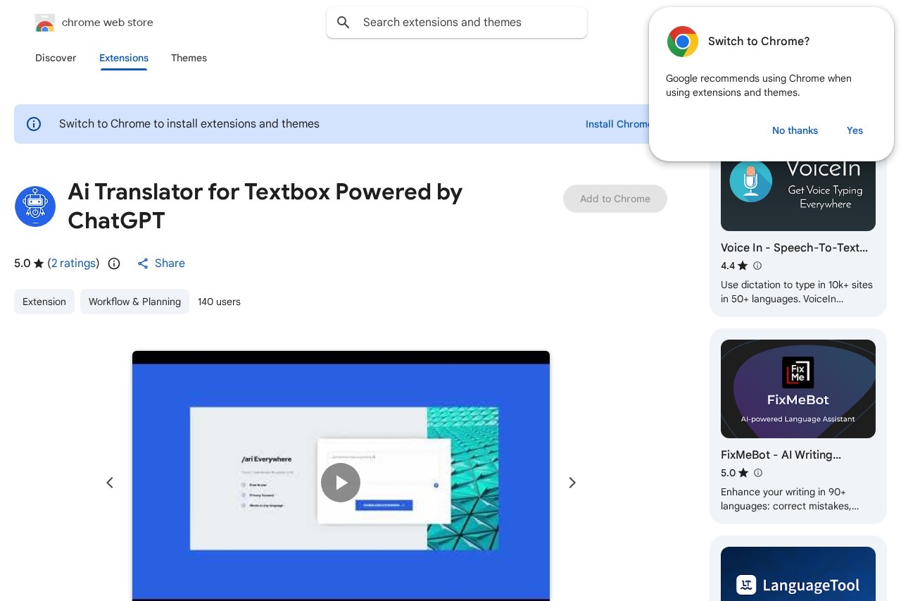 Ai Translator for Textbox