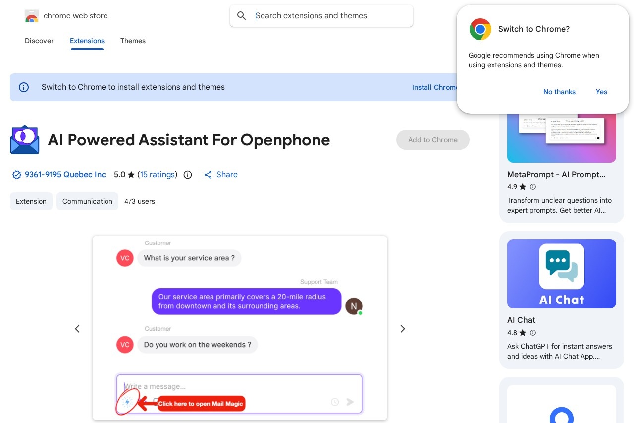 AI Powered Assistant For Openphone