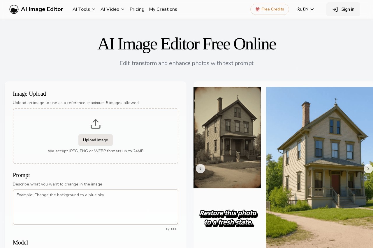 AI Image Editor