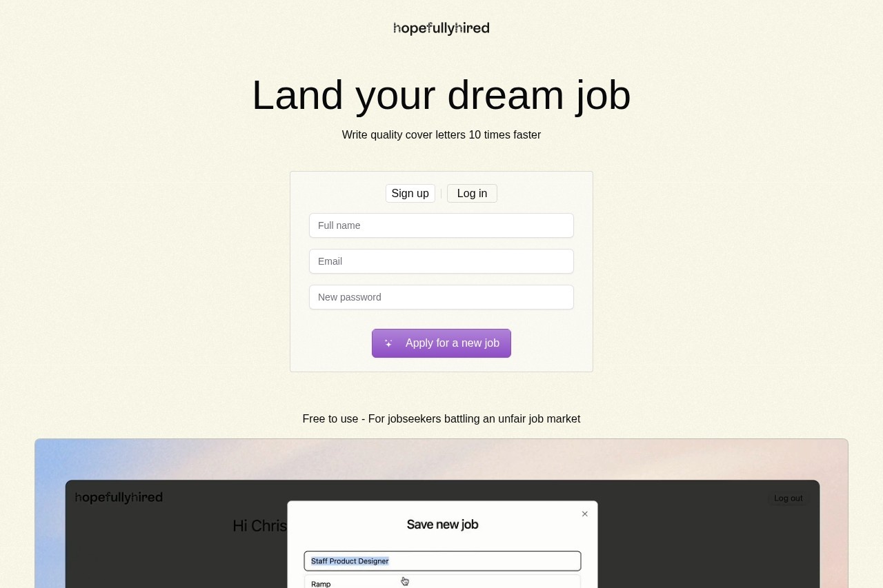 hopefullyhired.com