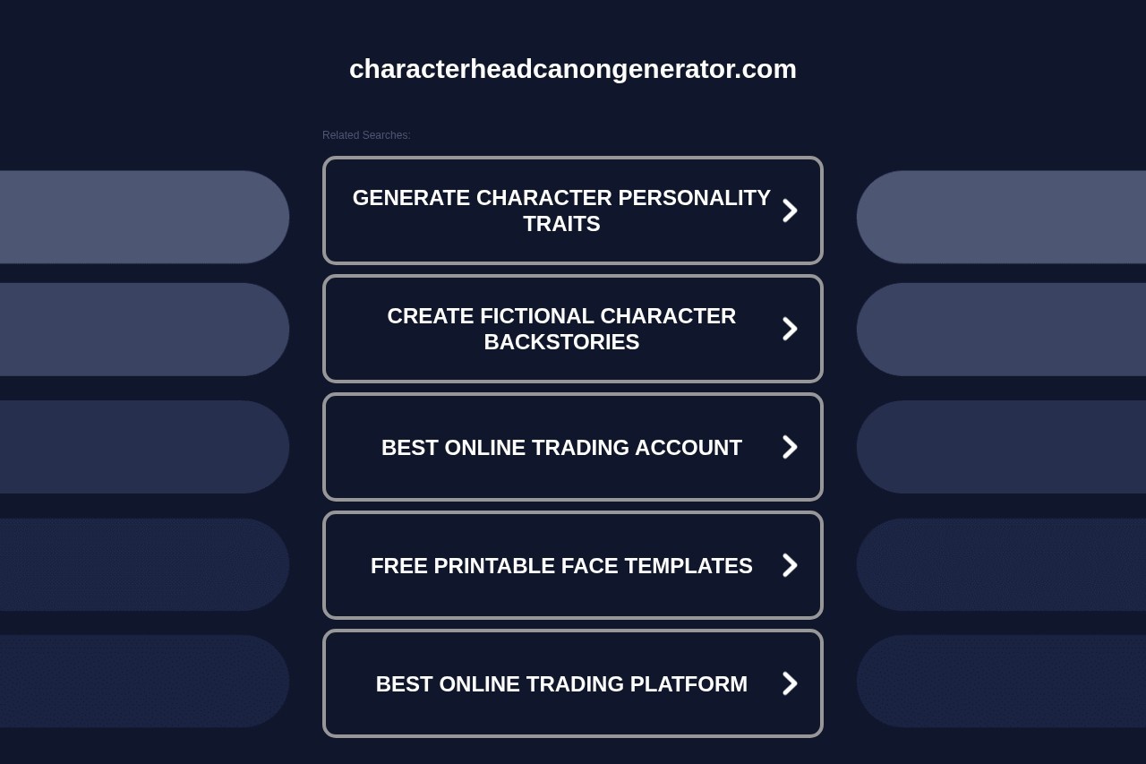 characterheadcanongenerator