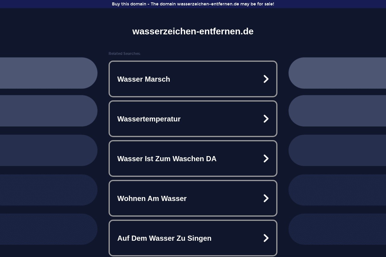 Wasserzeichen entfernen