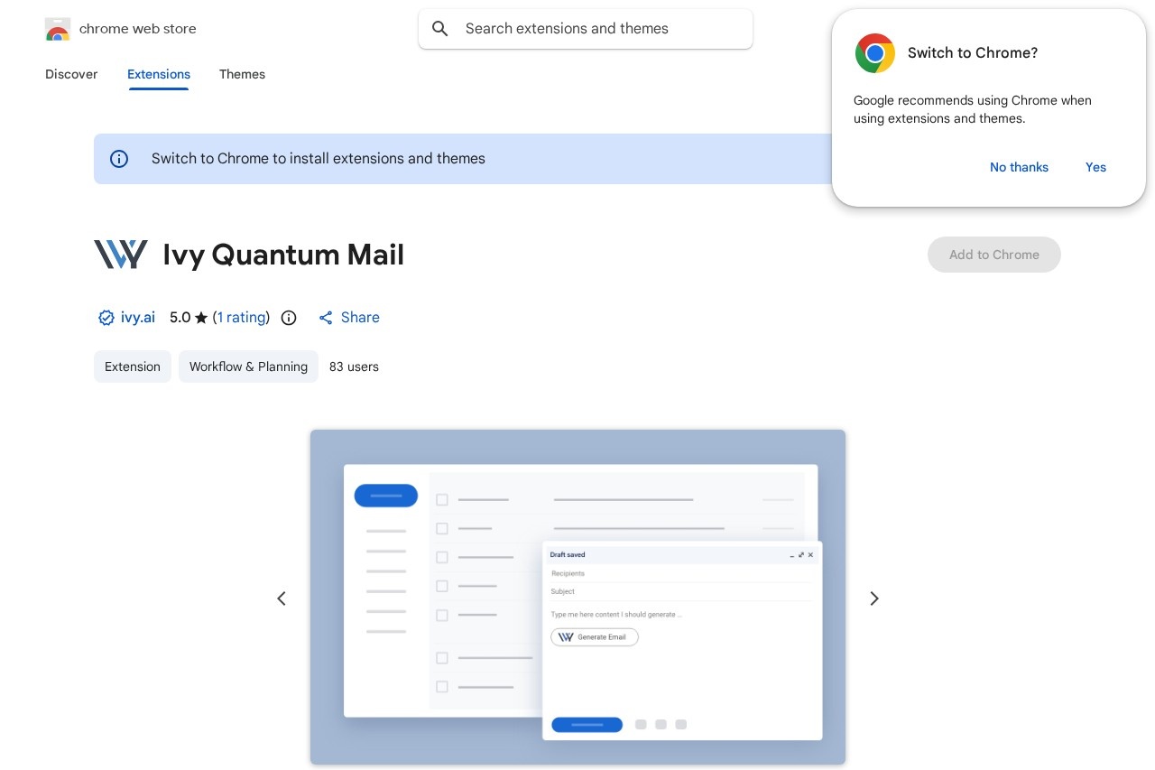 Ivy Quantum Mail