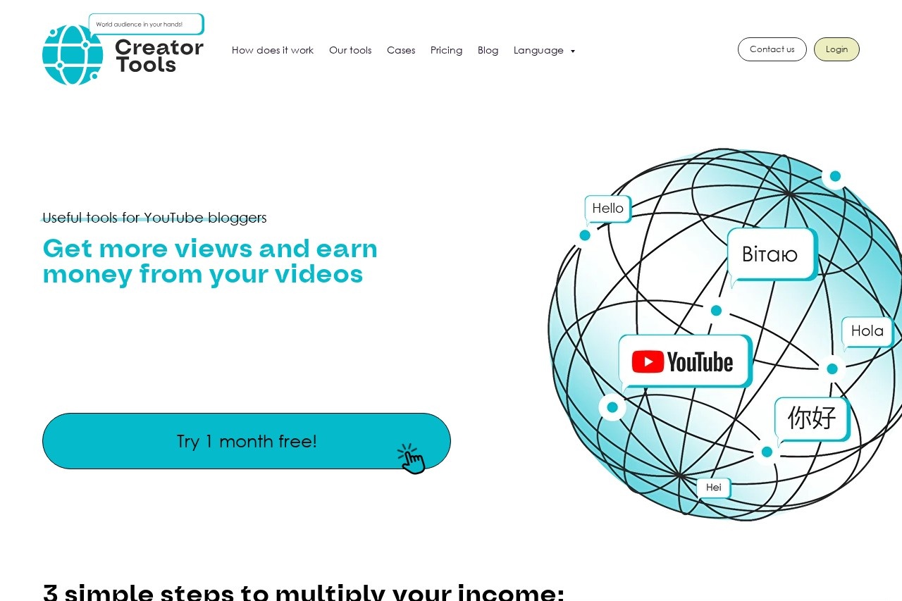 AI translator for YouTube creators