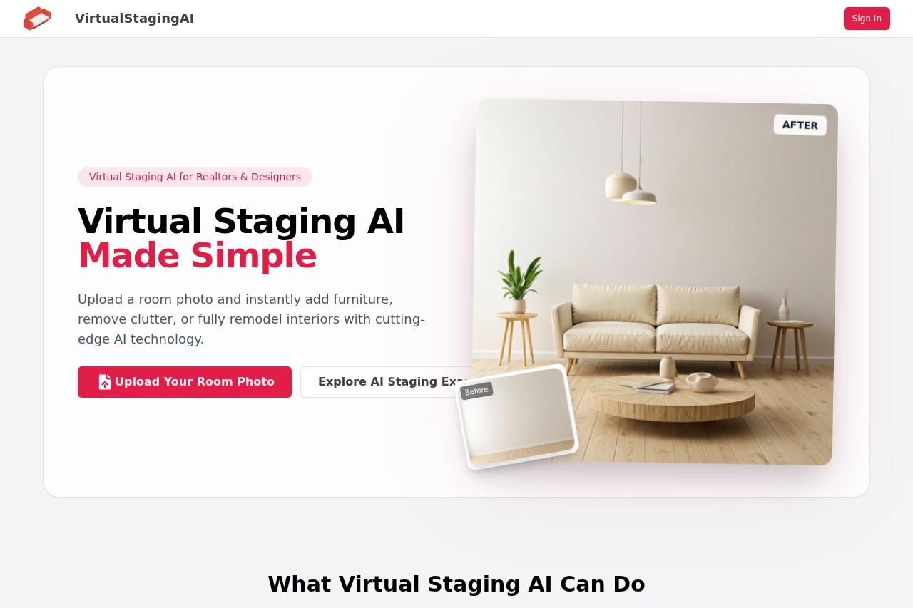 Virtual Staging AI