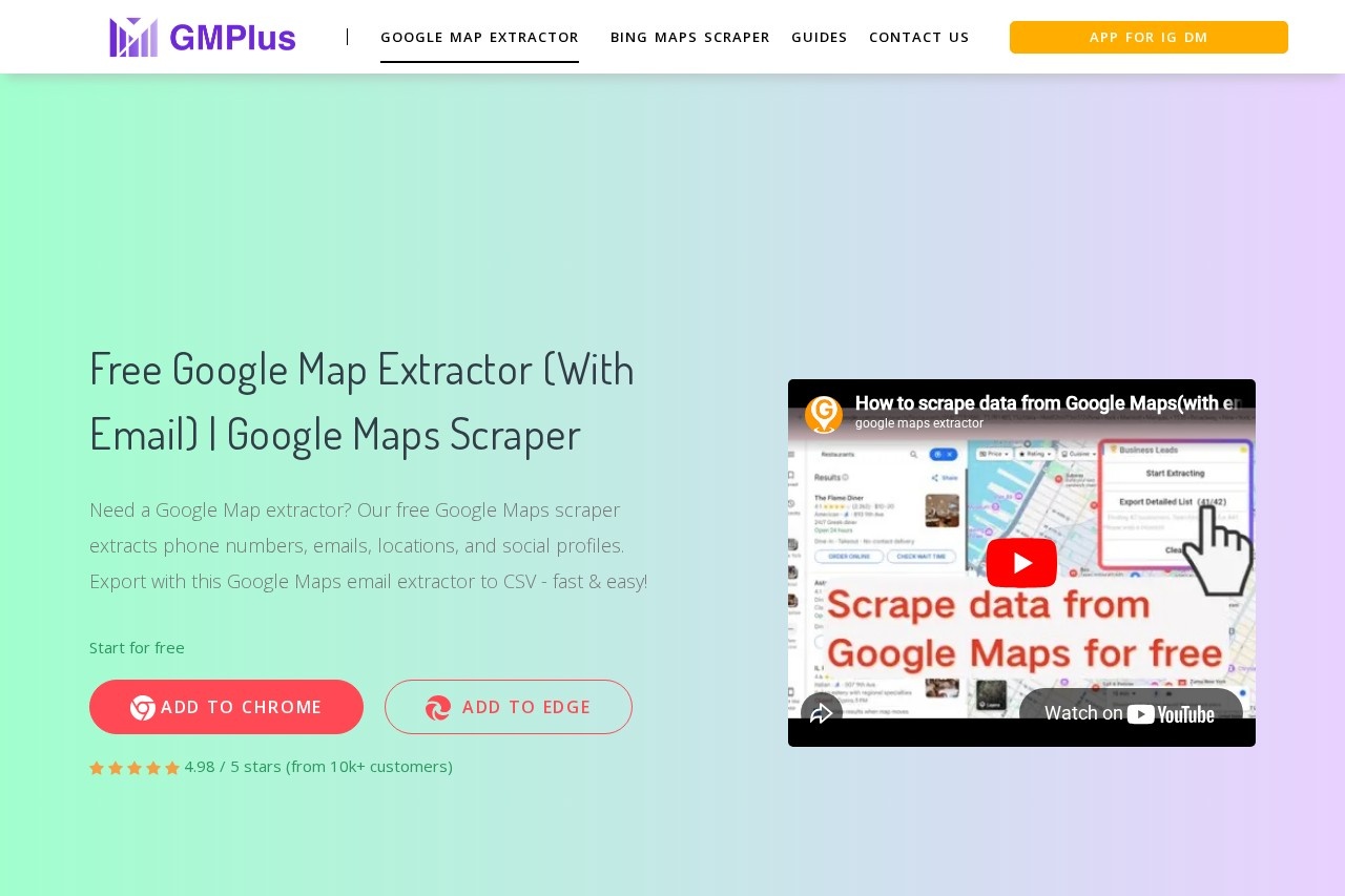 Google Map Extractor