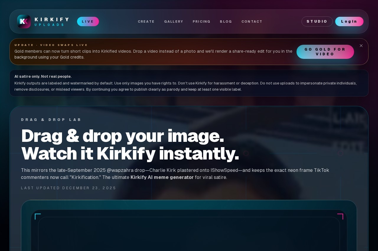 Kirkify Meme Generator