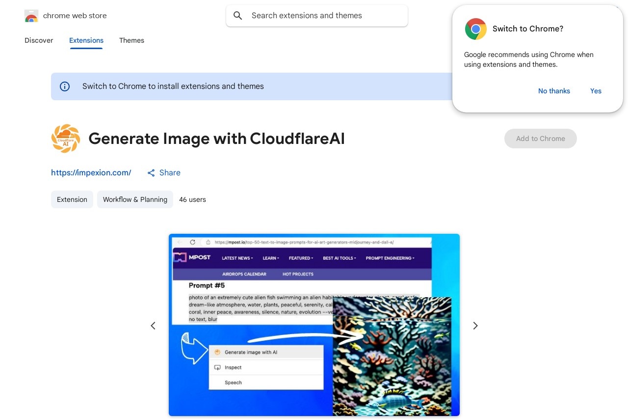 Generate Image with CloudflareAI