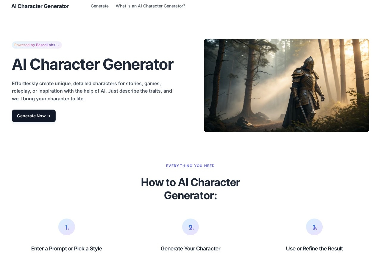 AI Character Generator