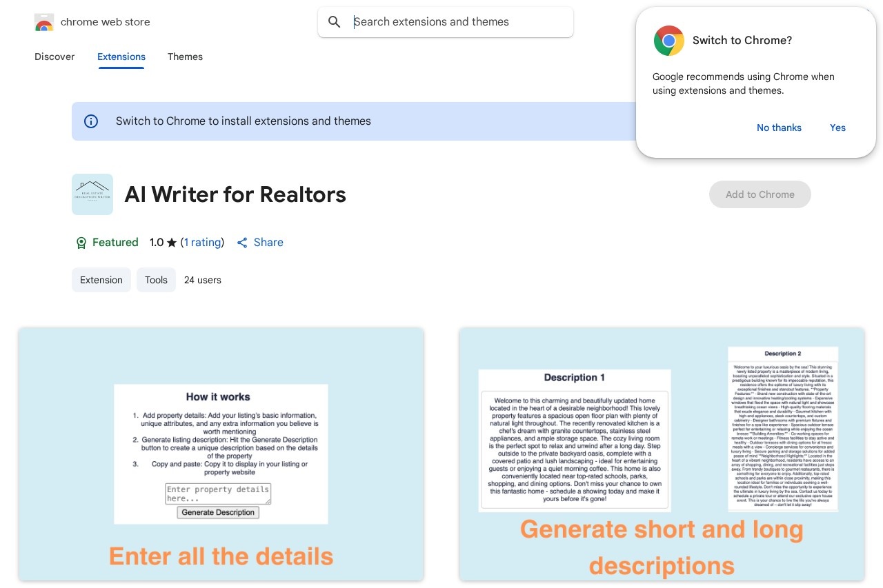 AI Writer for Realtors