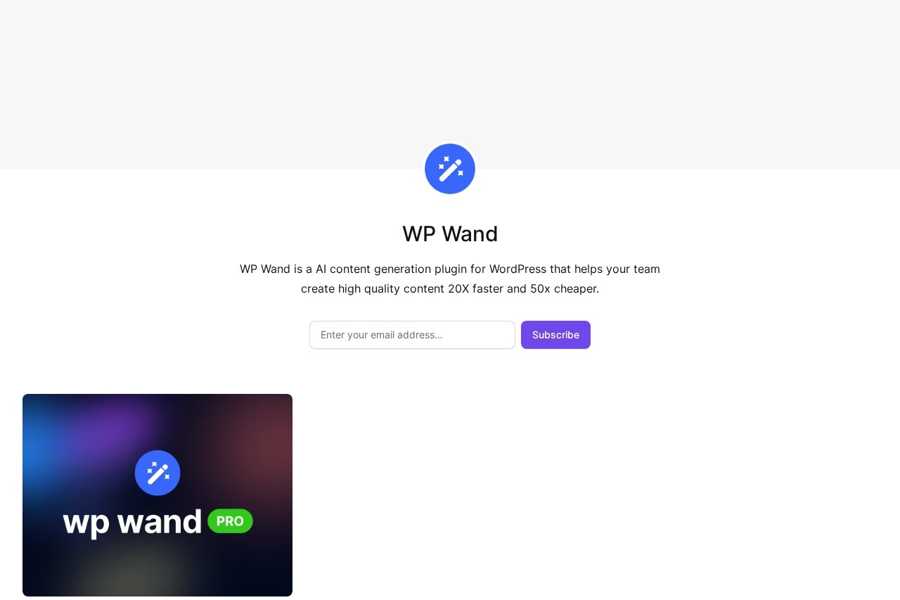 WP Wand