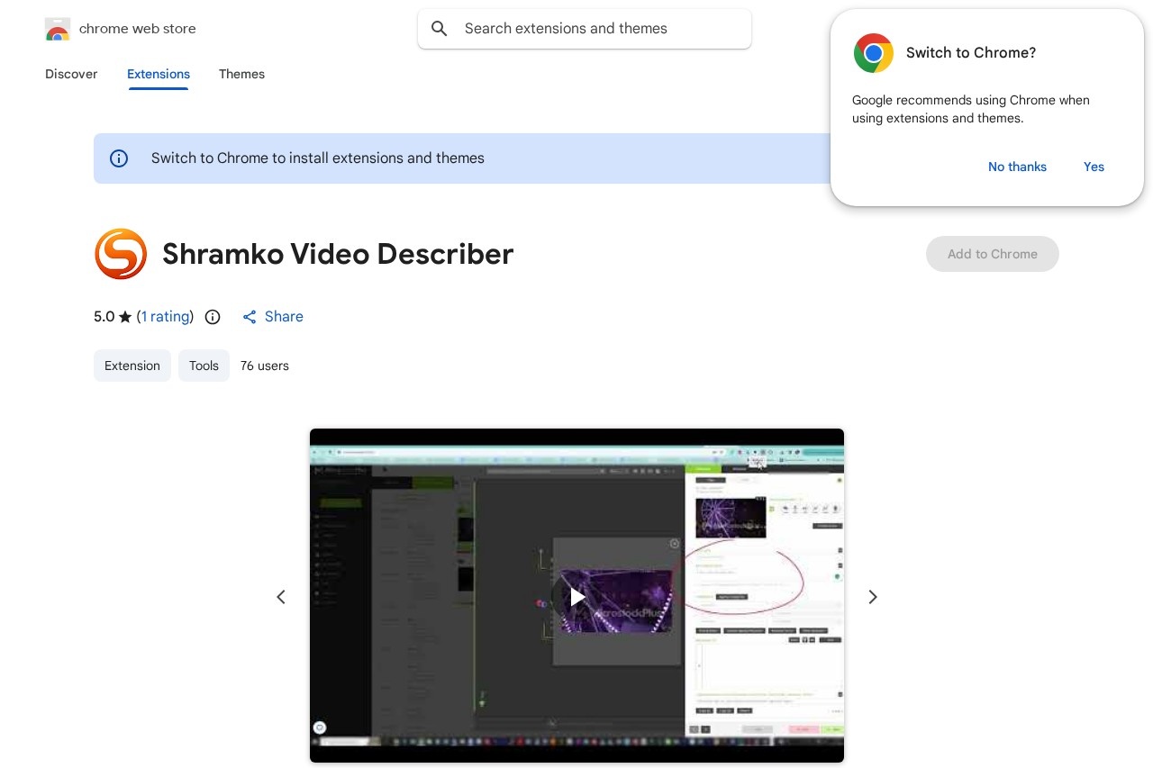 Shramko Video Describer