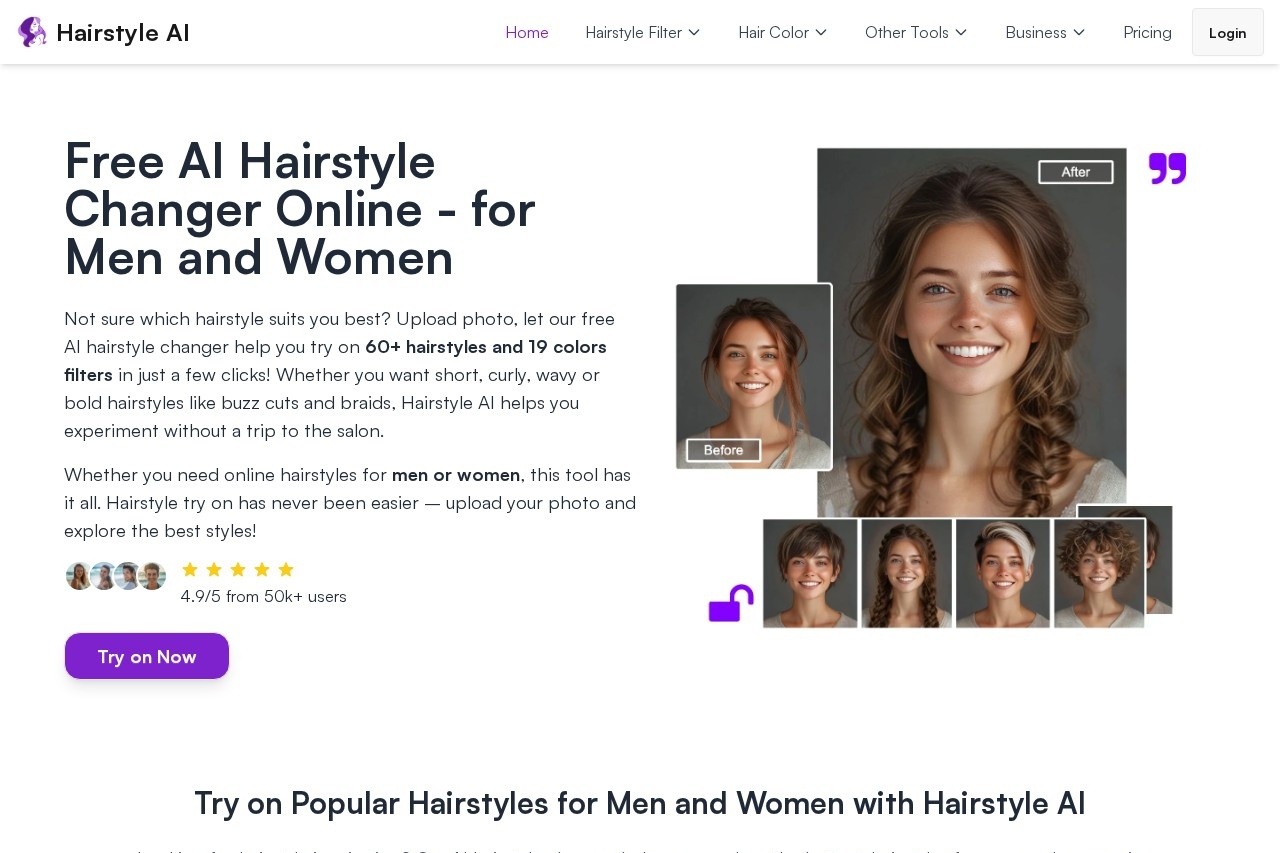 AI Hairstyle Changer